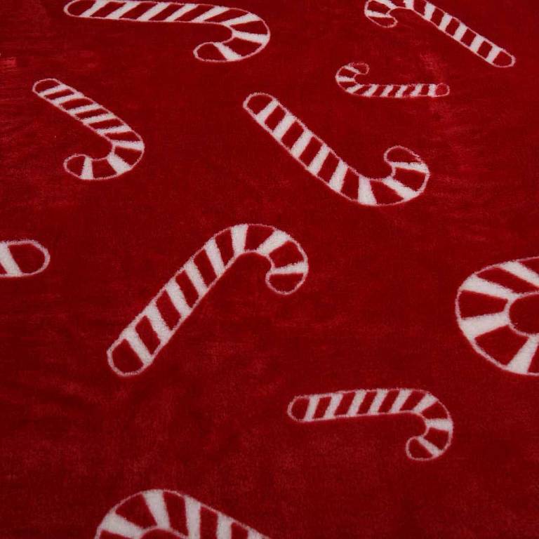 Новогодний (красный) Christmas Сandy Плед 150х200